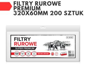Filtry rurowe PREMIUM 320x60mm 200 sztuk