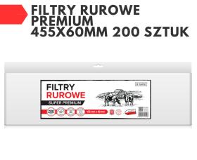 Filtry rurowe PREMIUM 455x60mm 200 sztuk